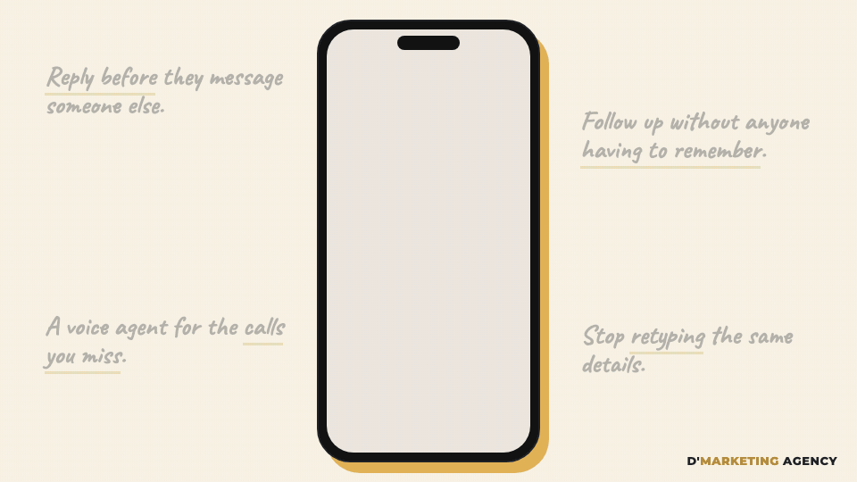 Stop losing leads to a slow WhatsApp reply: a short loop of the agent at work