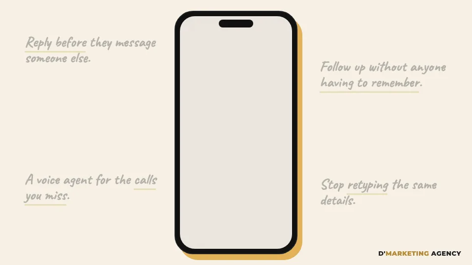 Stop losing leads to a slow WhatsApp reply: a short loop of the agent at work