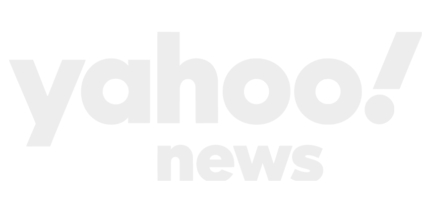 Yahoo News logo with bold white text on a transparent background.