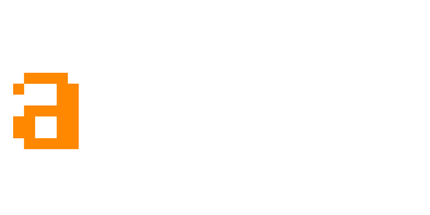 Ahrefs logo with a in orange and hrefs in white on a green background.